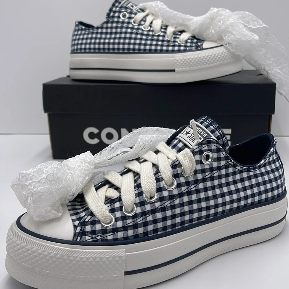 Converse WMNS CTAS Lift OX Sneakers Platform A13664C CTAS LIFT OX OBSIDIAN/WHITE
